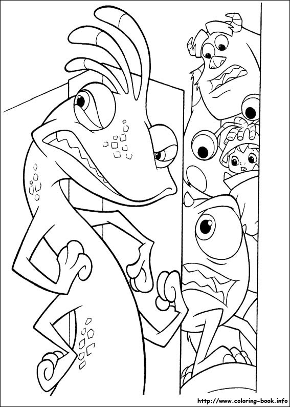 Monsters inc coloring picture