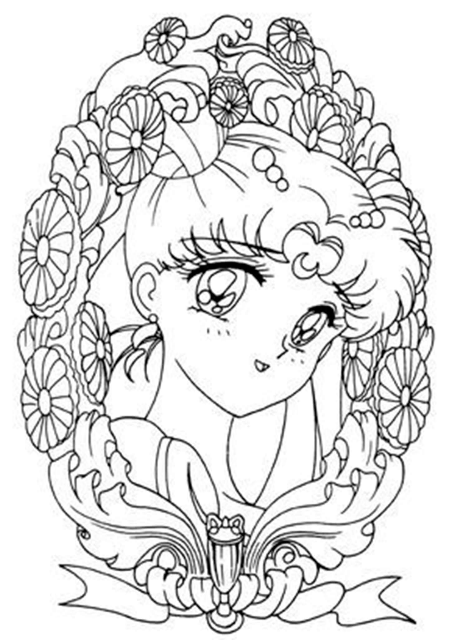 Free easy to print sailor moon coloring pages