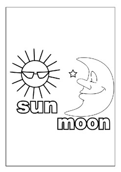 Printable sun and moon coloring pages for kids a fun and creative activity