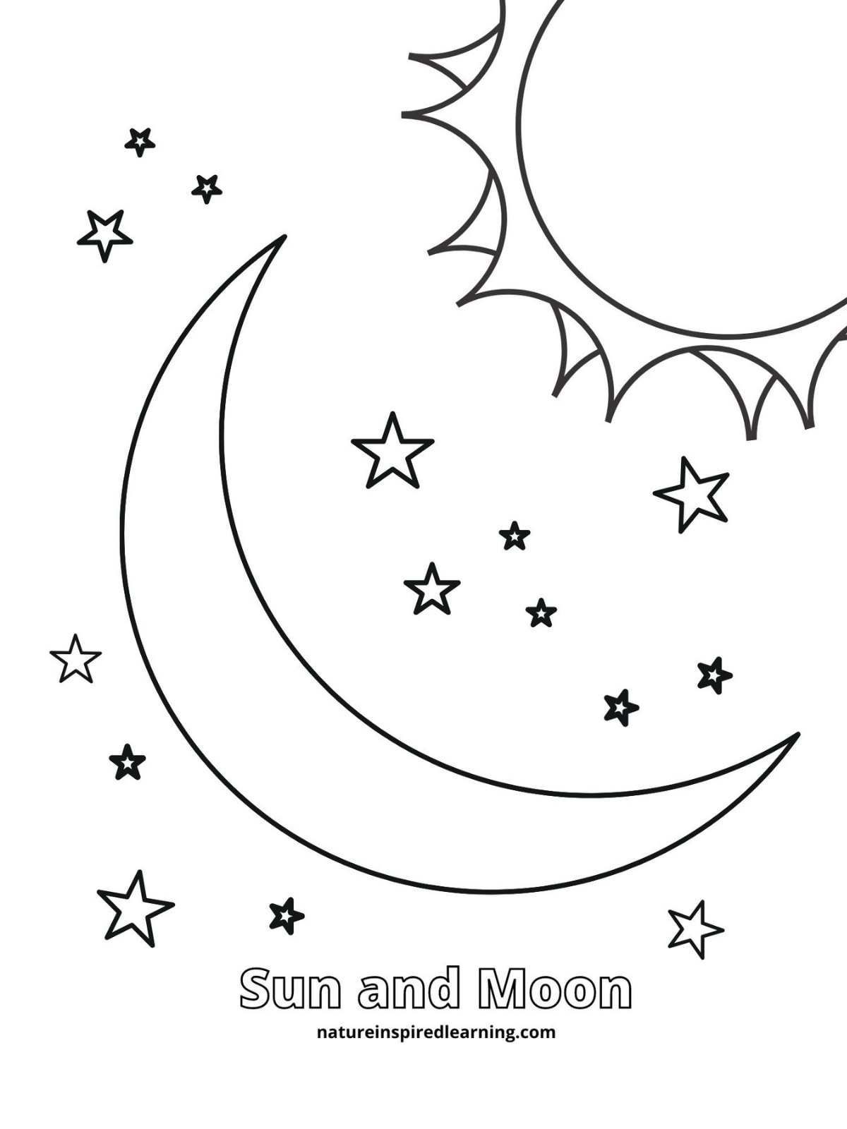 Printable moon coloring sheets moon coloring pages moon activities moon lessons