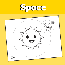 Rocket to the moon coloring page â minutes of quality time