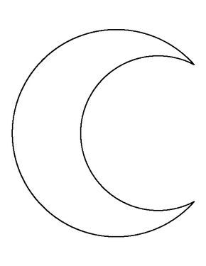 Crescent moon pattern use the printable outline for crafts creating stencils scrapbooking and more free pdf templaâ ramadan crafts moon crafts moon pattern