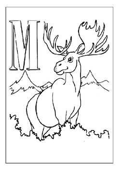 Printable coloring pages of moose collection a fun way to learn about wildlife