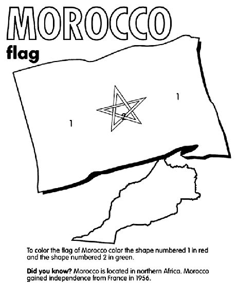 Morocco on crayola morocco flag flag coloring pages coloring pages