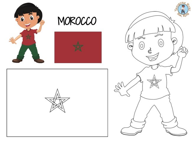 Morocco coloring page