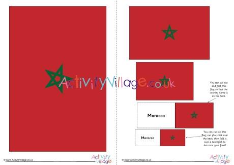 Moroc flag printable
