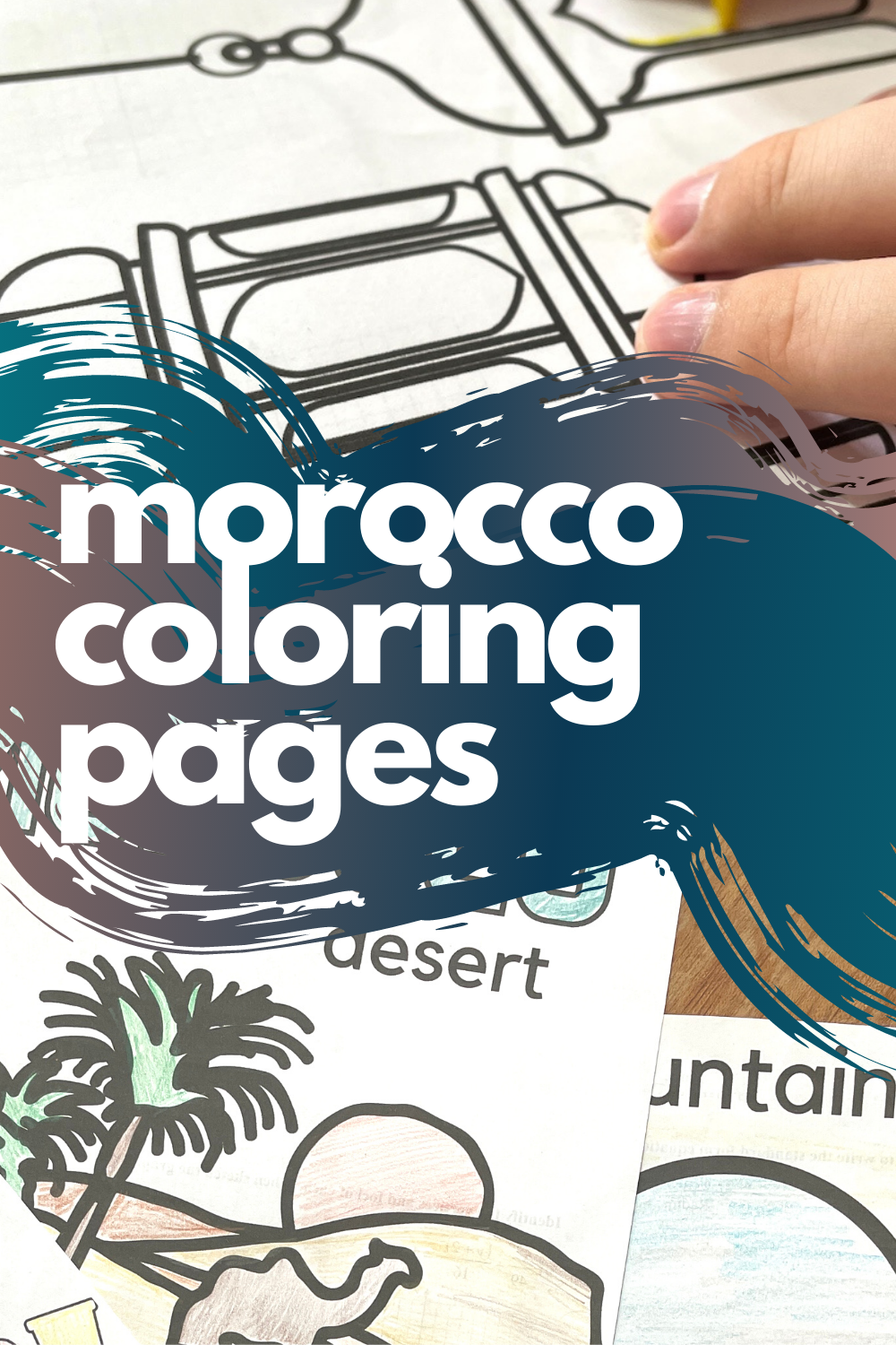 Fun morocco coloring pages for kids