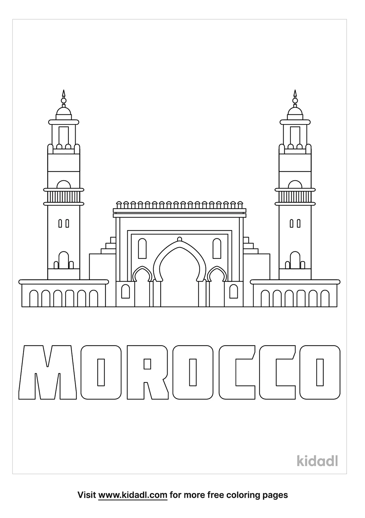 Free morocco coloring page coloring page printables