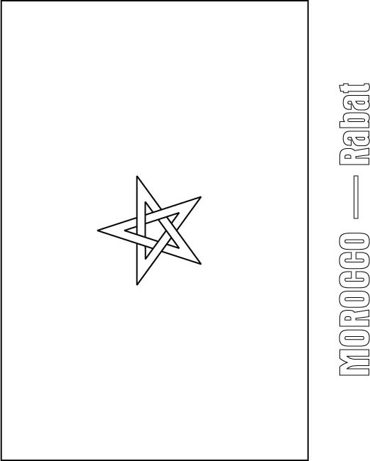 Morocco flag coloring page download free morocco flag coloring page for kids best coloring pages