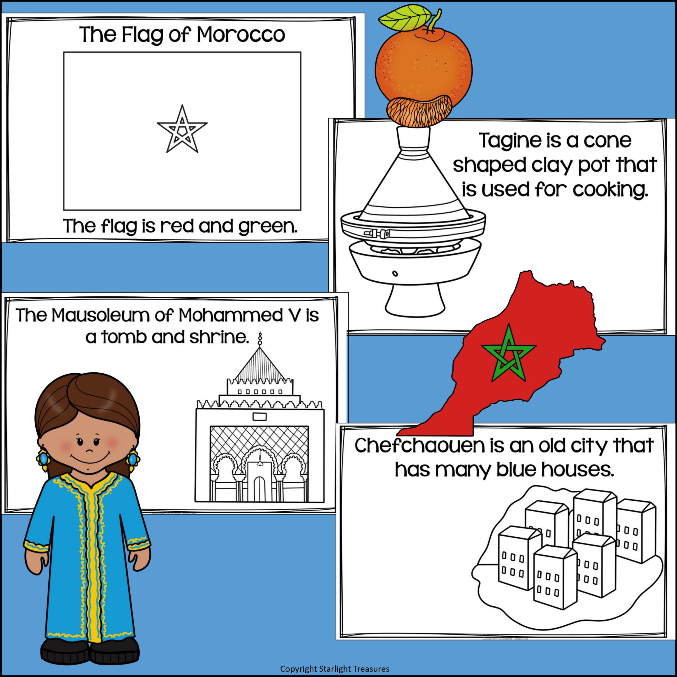 Morocco mini book for early readers