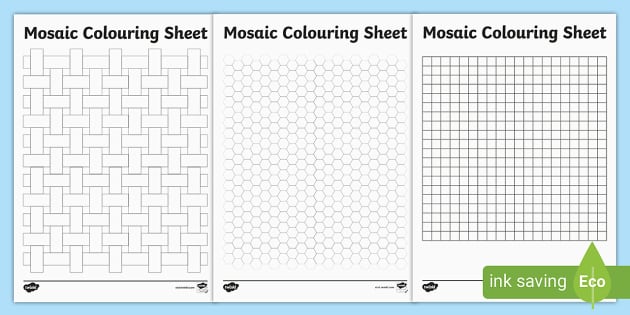 Roman pattern mosaic templates