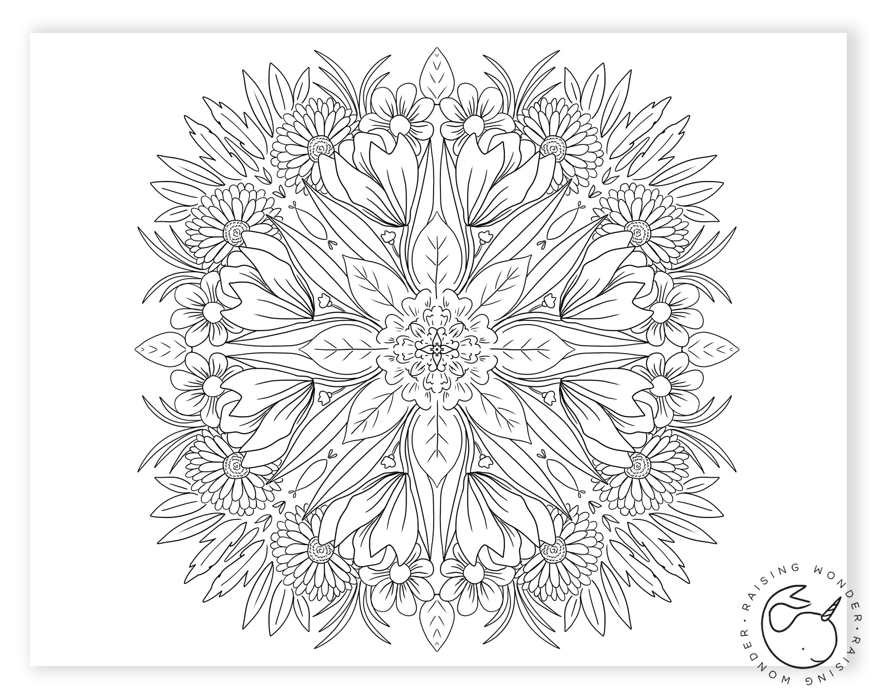 Single coloring page