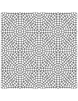 Geometric patterns coloring pages