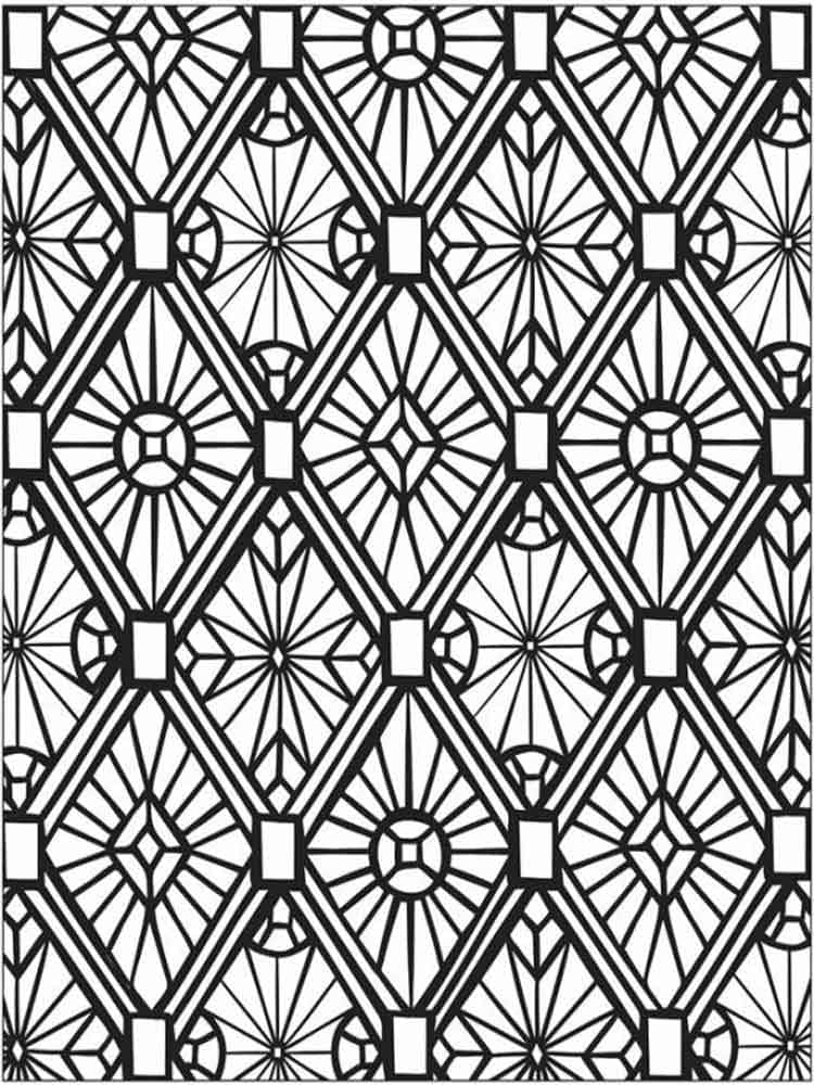 Free printable mosaic patterns coloring page