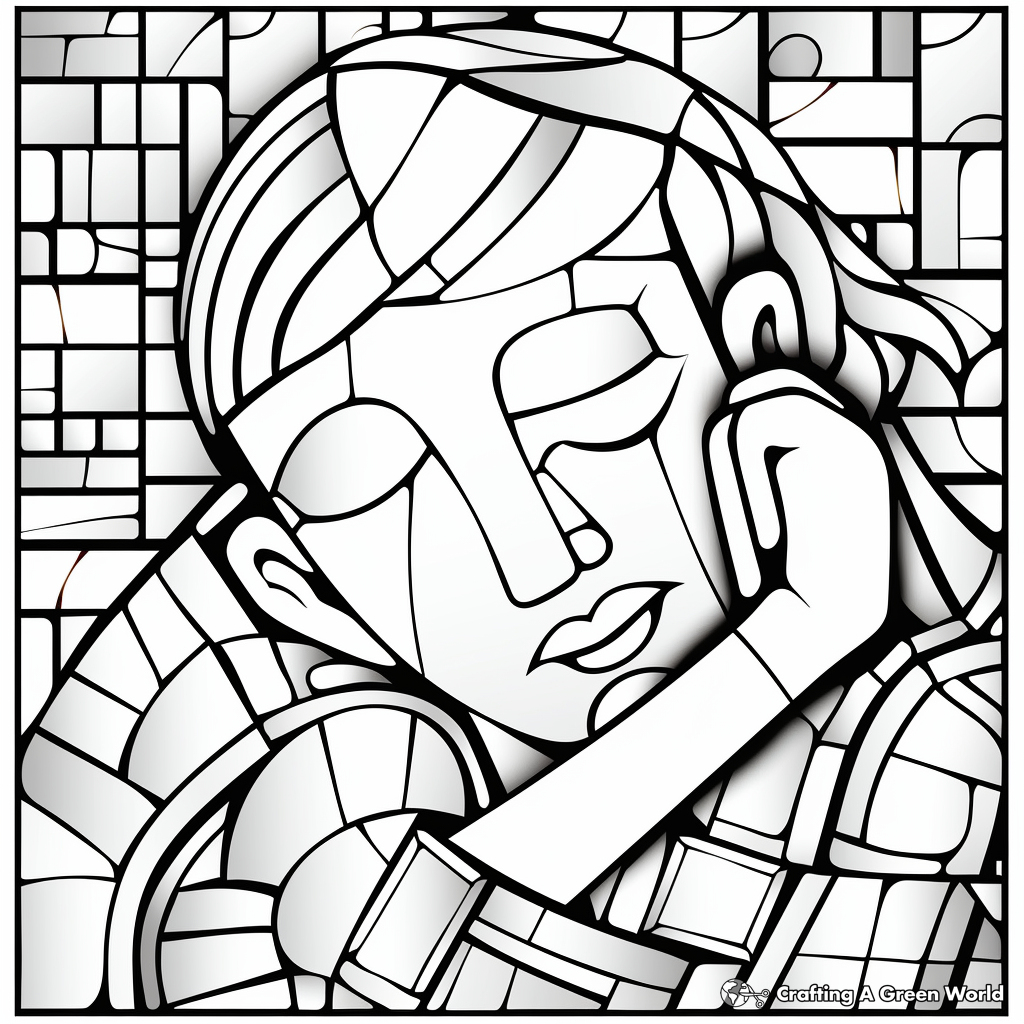 Mosiac coloring pages