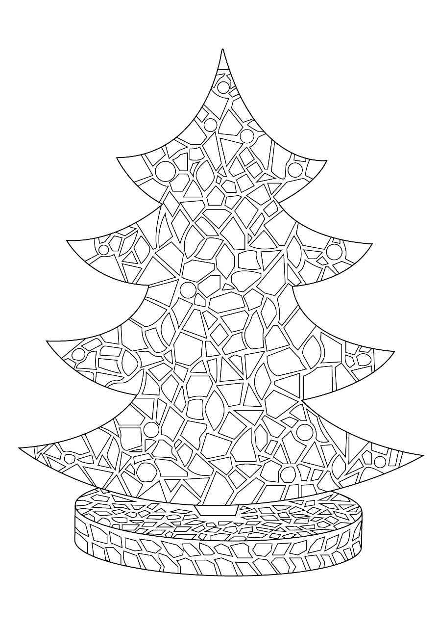 Mosaic coloring pages for adults