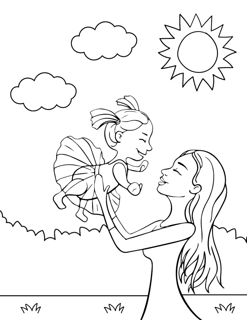 Free printable mothers day coloring pages for kids