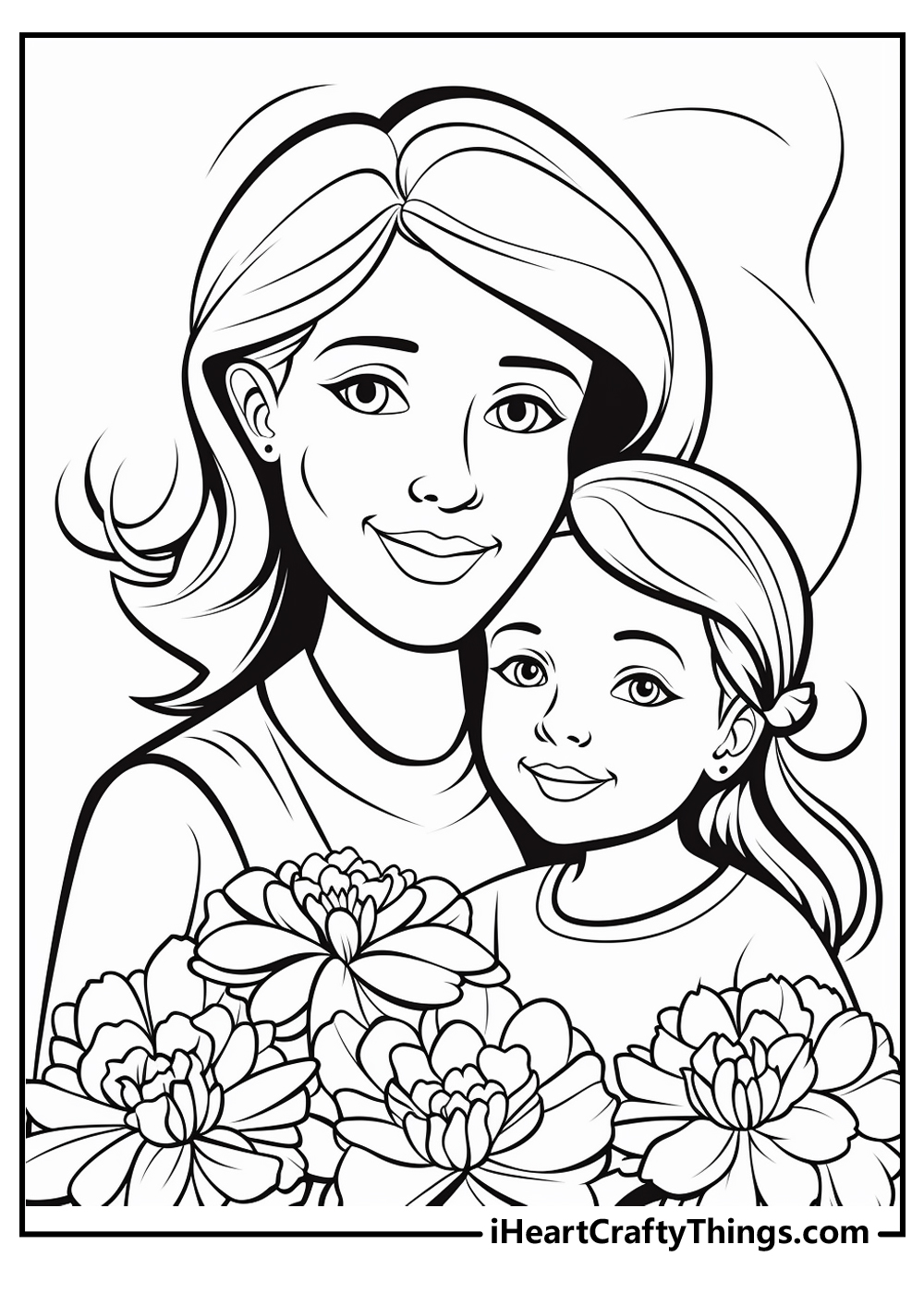 Mothers day coloring pages free printables