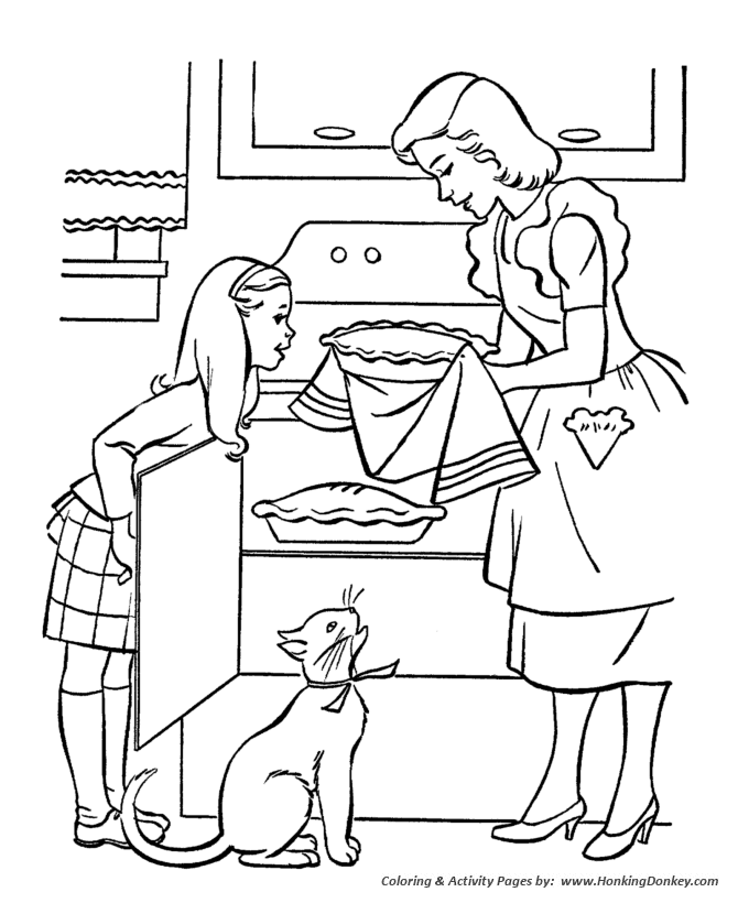 Mothers day coloring pages