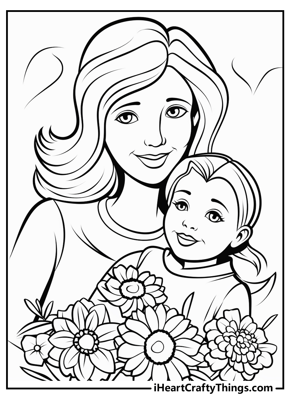 Mothers day coloring pages free printables