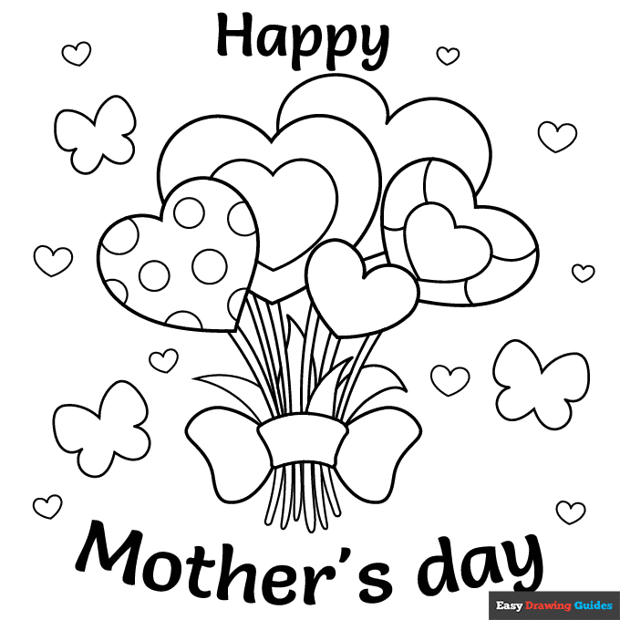 Free printable mothers day coloring pages for kids