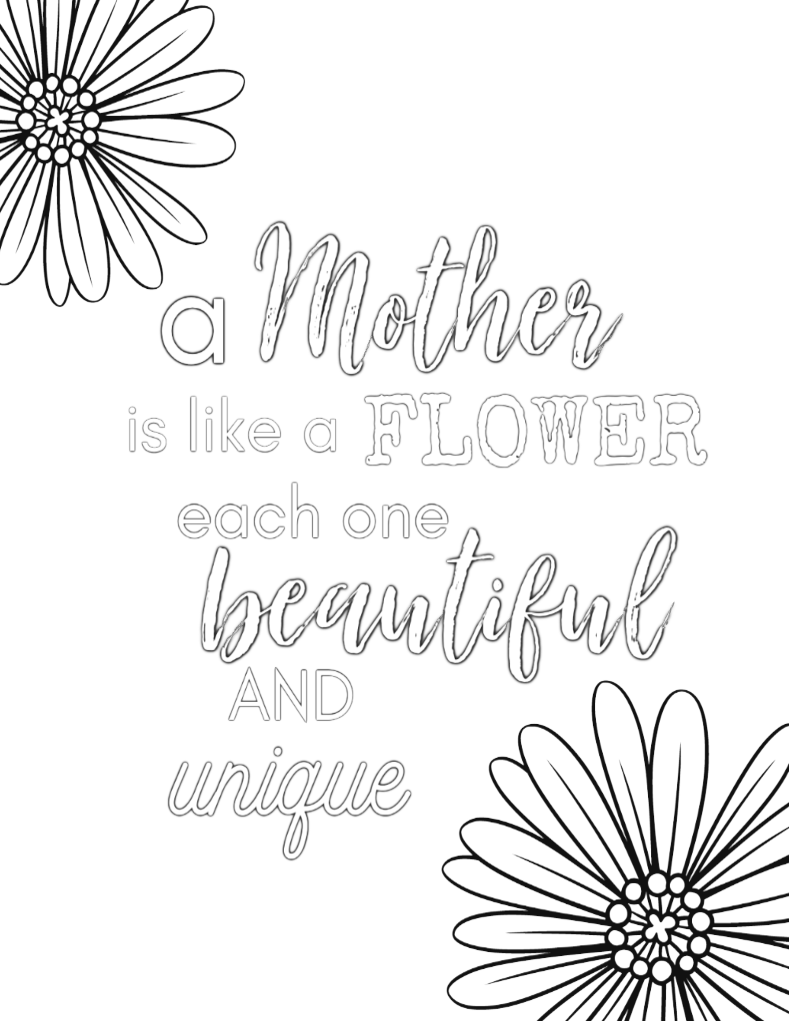 Free printable coloring pages for mom â simple mom project