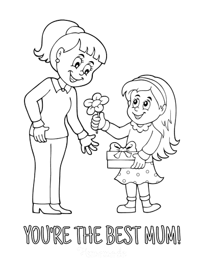 Free printable mothers day coloring pages for kids