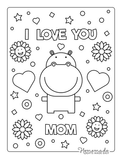 Free printable mothers day coloring pages for kids