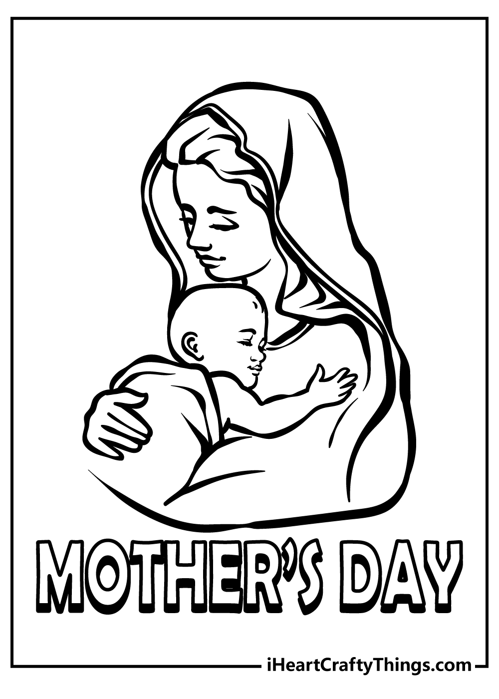 Mothers day coloring pages free printables