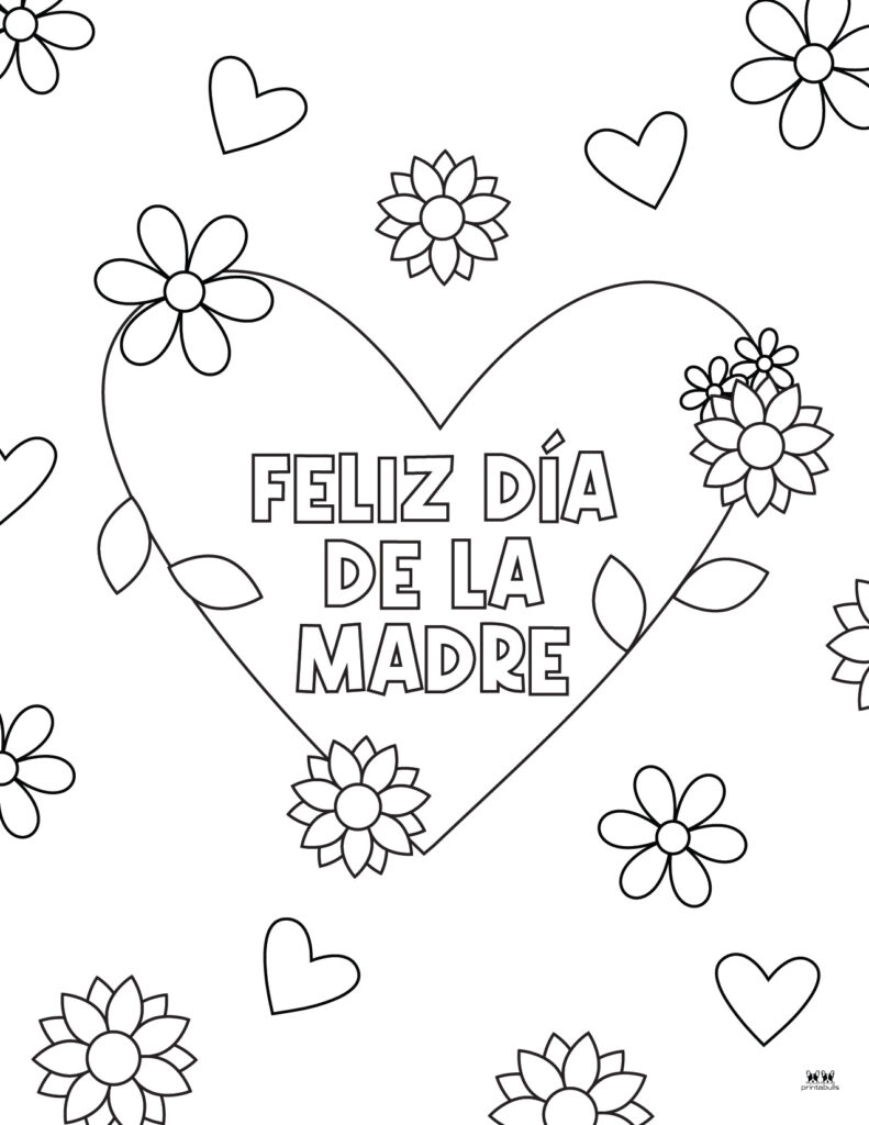 Mothers day coloring pages