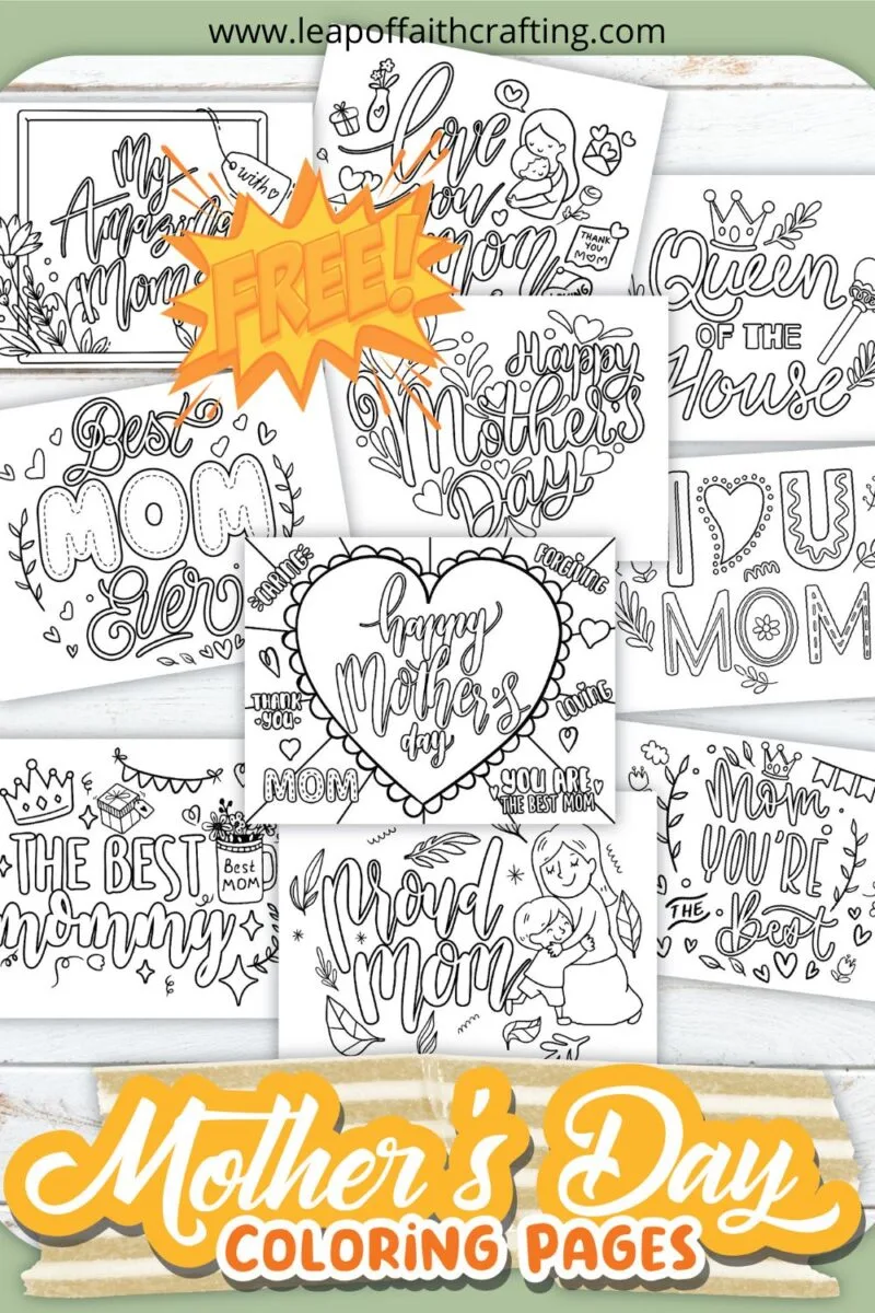 Free mothers day coloring pages printable