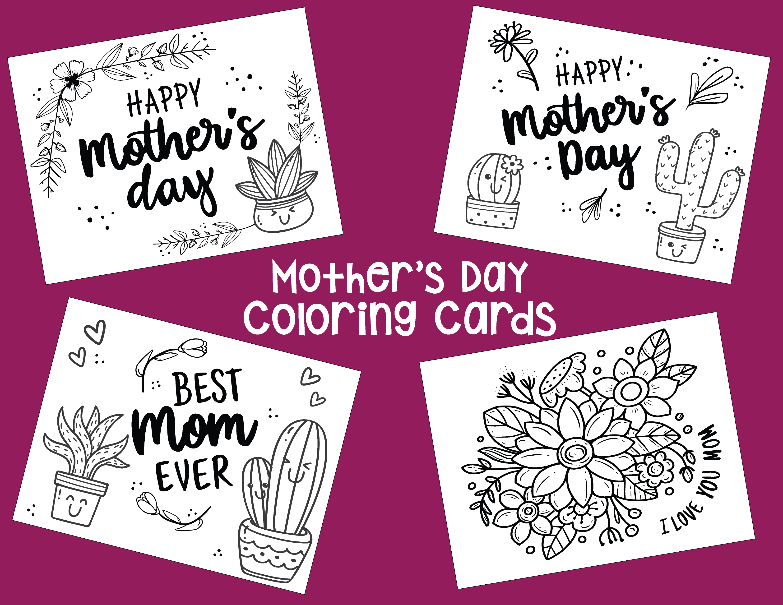 Mothers day coloring cards pages â deeper kidmin