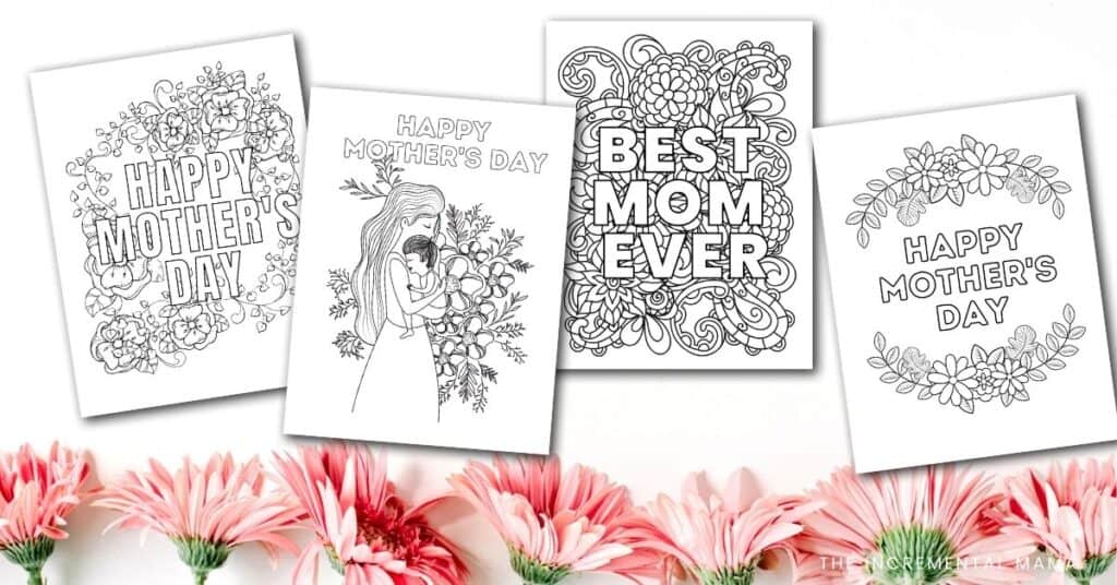 Free happy mothers day coloring pages printable