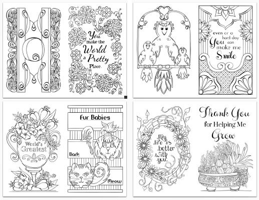 Download and print mothers day coloring sheets