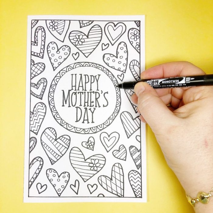 Cutest free printable mothers day cards for kids