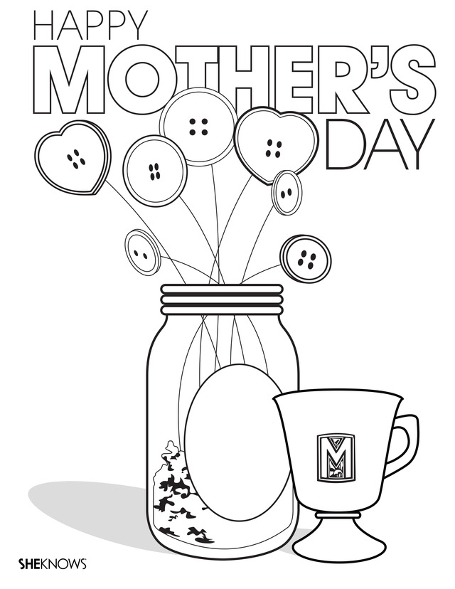 Printable mothers day coloring pages to keep kids busy â