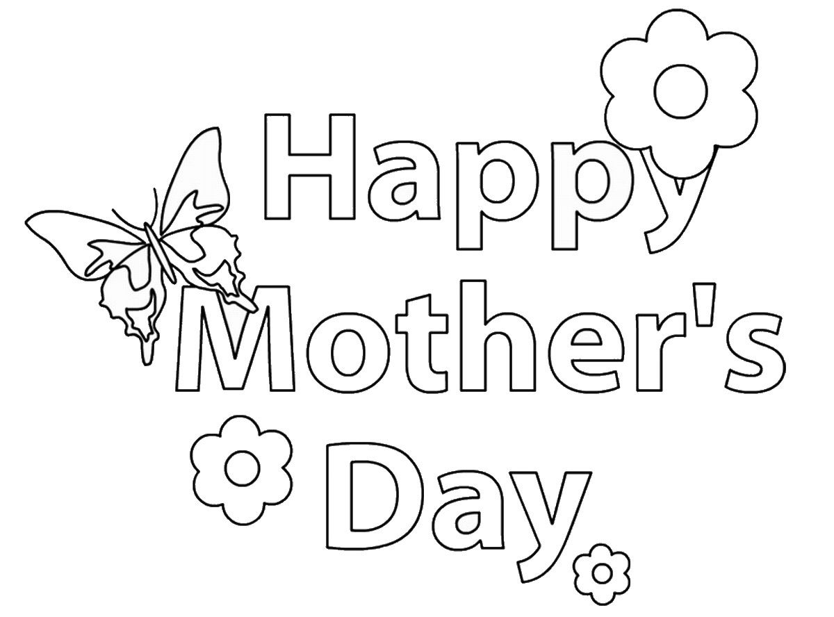 Free printable mothers day coloring pages