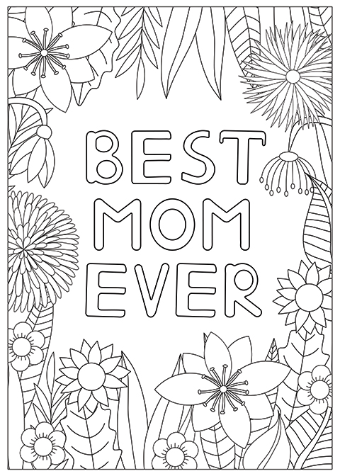 Printable mothers day coloring pages to keep kids busy â