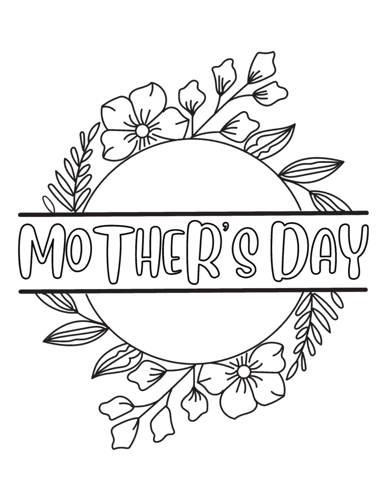 Free printable mothers day coloring pages for kids