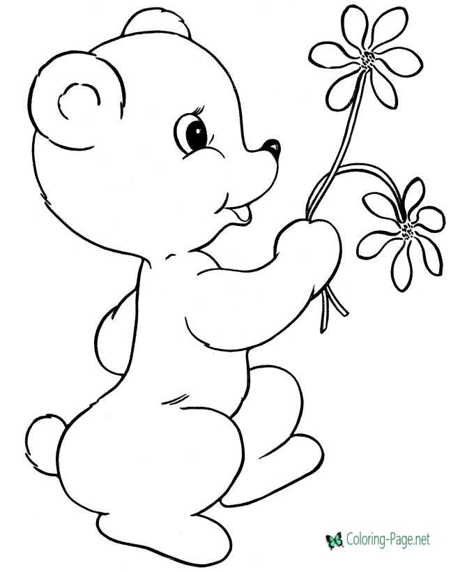 Mothers day coloring pages