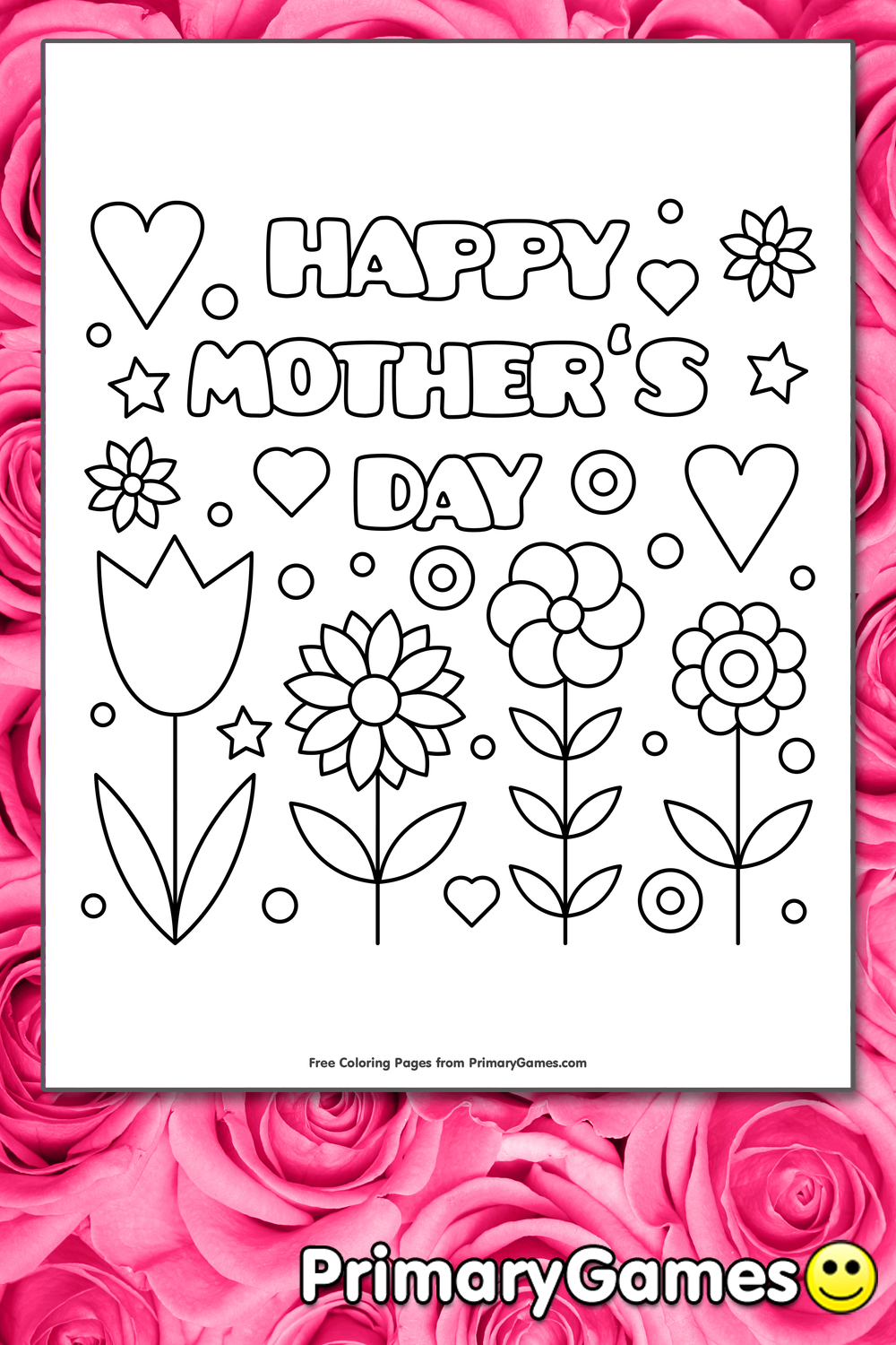 Happy mothers day coloring page â free printable pdf from