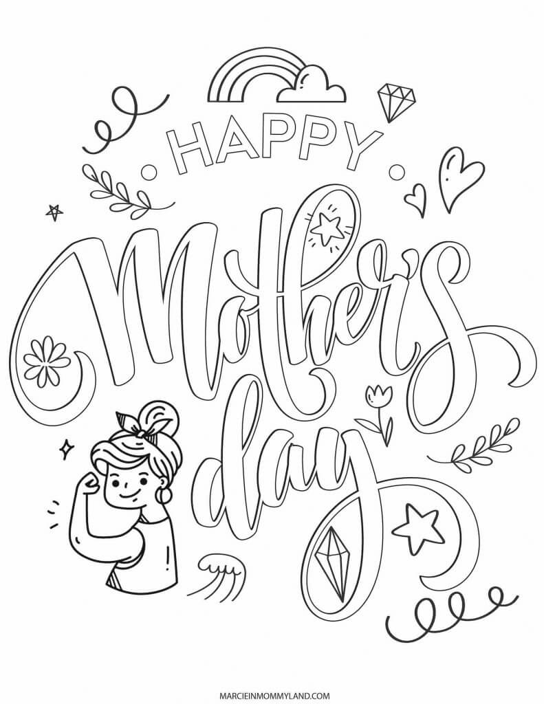 Free printable mothers day worksheets and coloring pages for kids