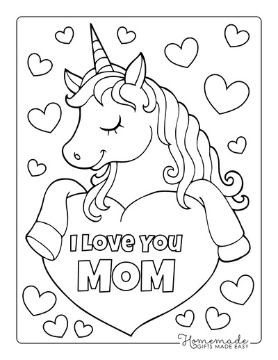 Free printable mothers day coloring pages for kids