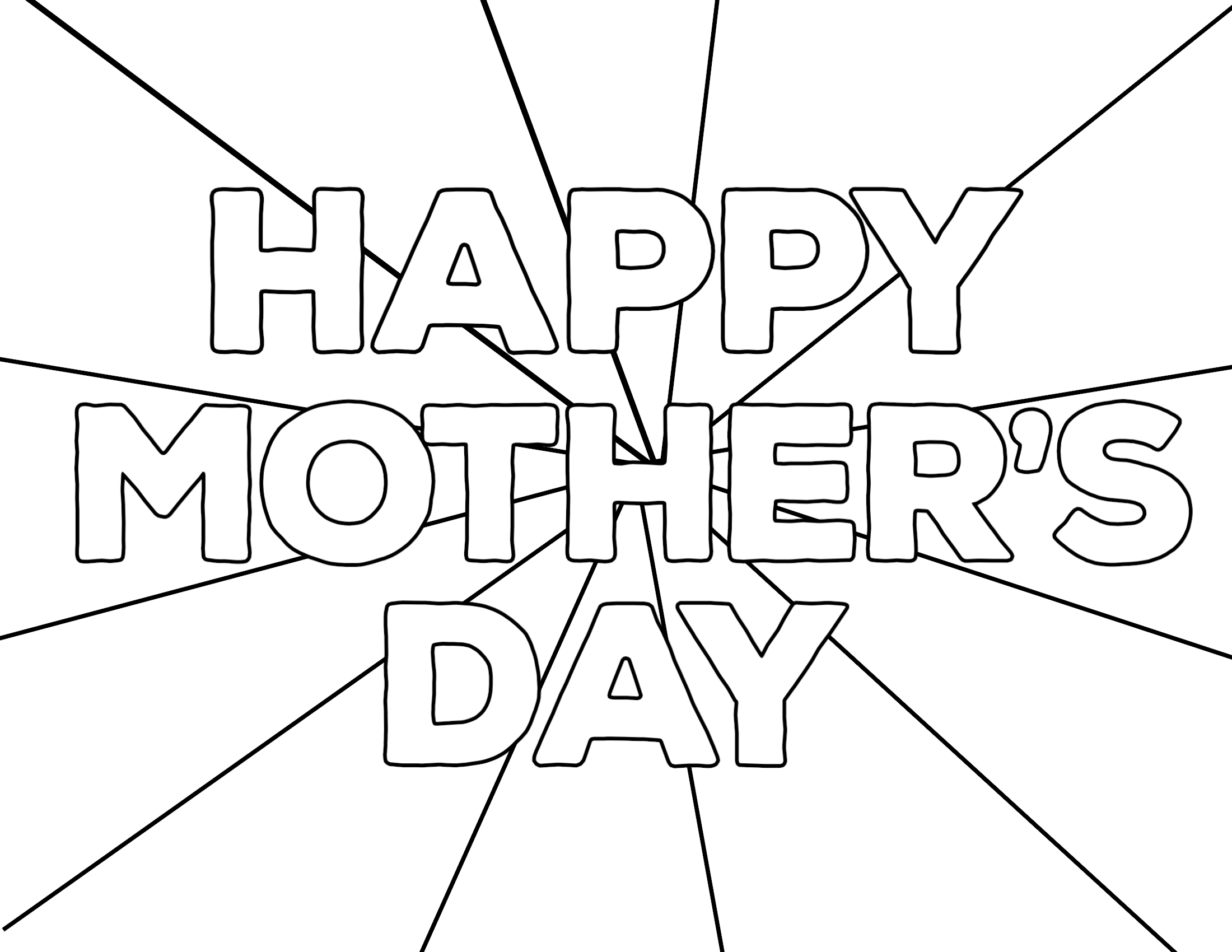 Free printable mothers day coloring pages