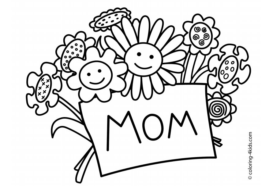 Free printable mothers day coloring pages