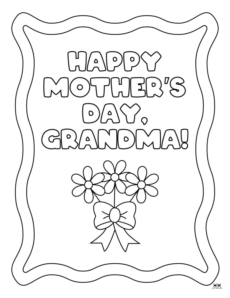 Mothers day coloring pages