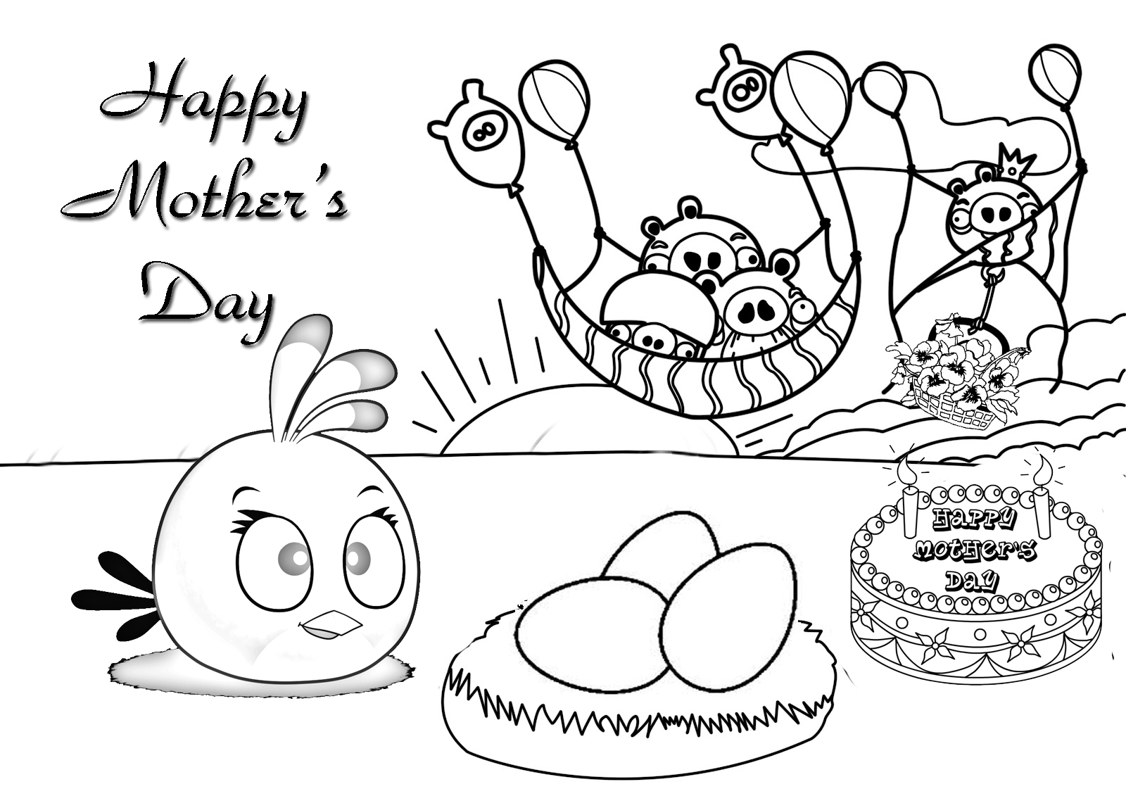 Free printable mothers day coloring pages for kids