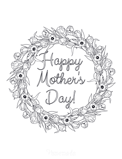 Free printable mothers day coloring pages for kids