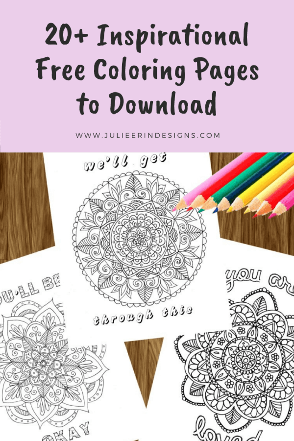 Inspirational free coloring pages