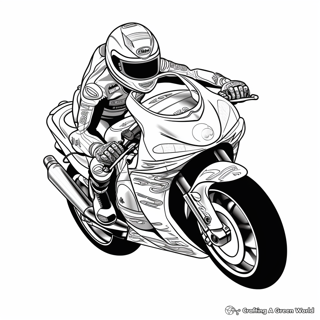 Motorcycle coloring pages